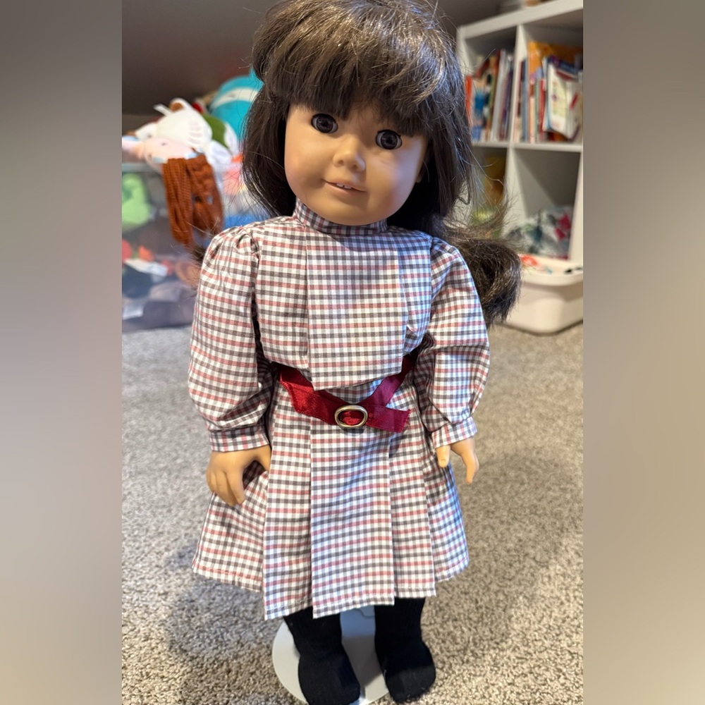 American Girl Samantha 18" Doll Pleasant Company 1986 — Stand Included